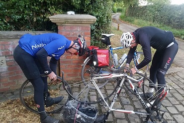 Cheshire CAT members on a typical winter club ride in 2016