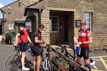 Cheshire CAT cyclists training in the Peak District