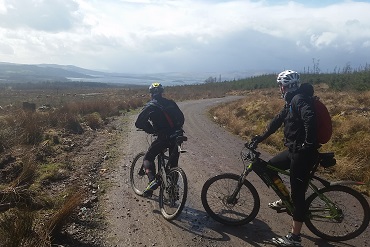 Cheshire CAT cyclists riding the West Highland Way