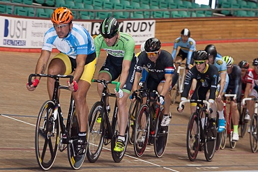 Cheshire CAT cyclist Paul Coulter at the 2016 World Master Track Championships