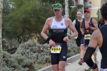Dan Chesters of Cheshire CAT at Ironman Barcelona 2015